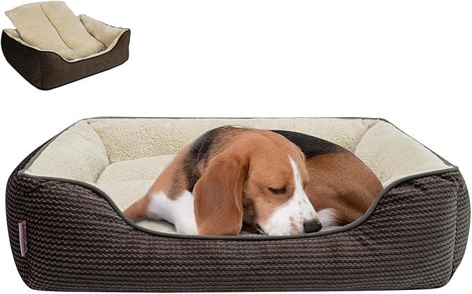 Miguel Dog Bed with Removable Cushion/Pillow for Medium Small Dogs 30 Inch