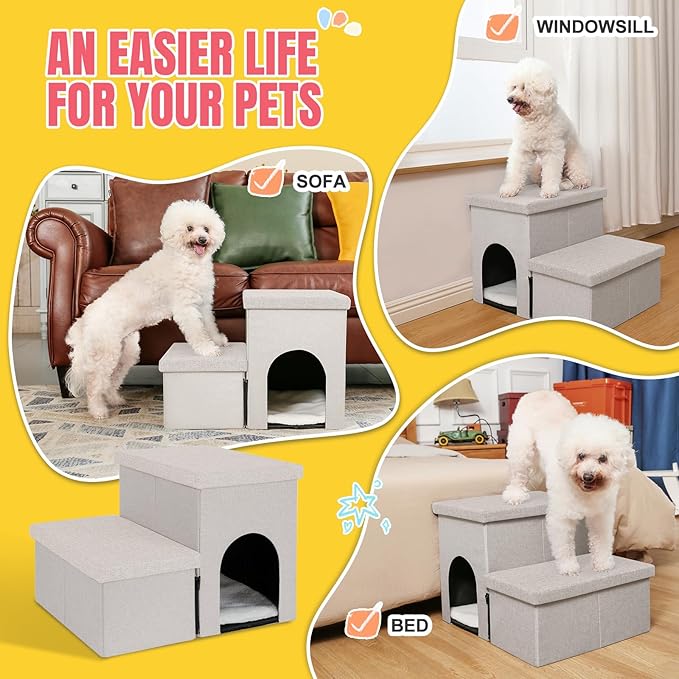 Dog Stairs for High Beds 22 inches(2
