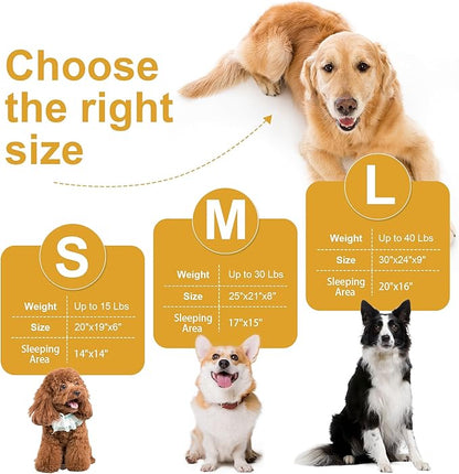 HOMBYS Indestructible Dog Bed Chew Proof Dog Bed for Aggressive Chewers Leakproof-30X24X9