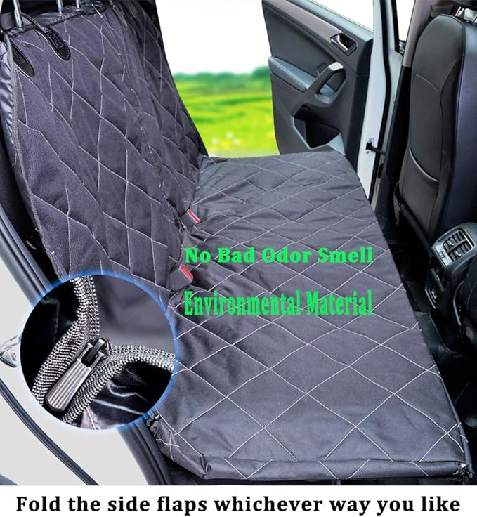 RBSC Home Dog Car Back Seat Cover Waterproof Heavy Duty and Nonslip Car Backseat Cover for Cars