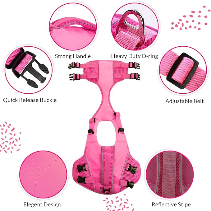 ASENKU Dog Life Jacket with Rescue Handle