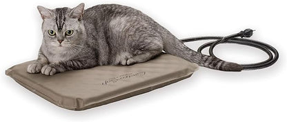 K&H Pet Products Lectro-Soft Outdoor Heated Pet Bed for Outdoor Cat House for Winter Insulated Waterproof 18"x14"