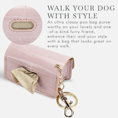 Leather Poop Bag Holder- Versatile Vegan Leather Waste Bag Holder for Dog Poop