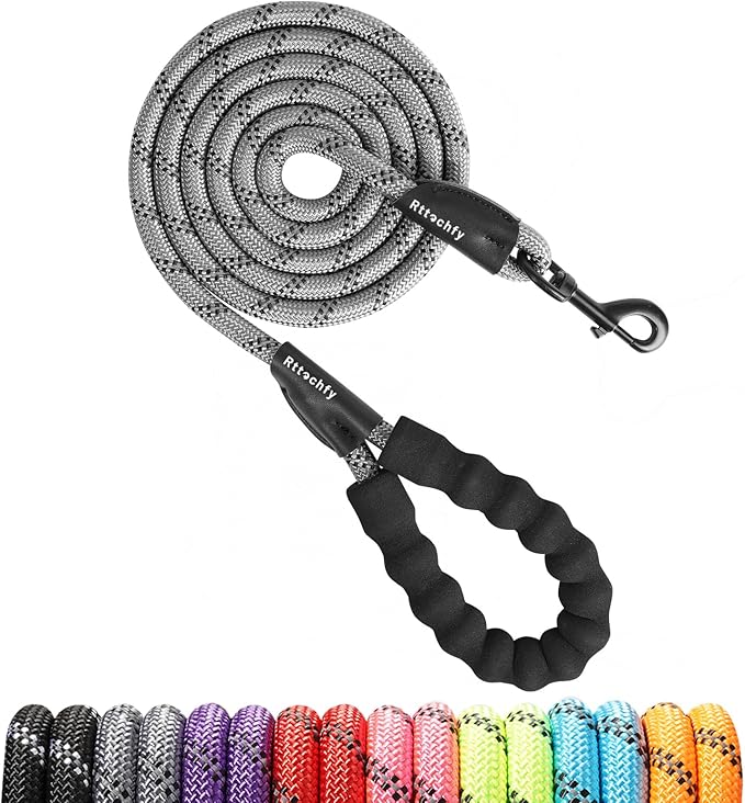 Rttochfy Dog Leash Heavy Duty 2/4/5/6/8/10 Foot (1/2" x8