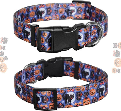 Halloween Dog Collar with Detachable Bandana