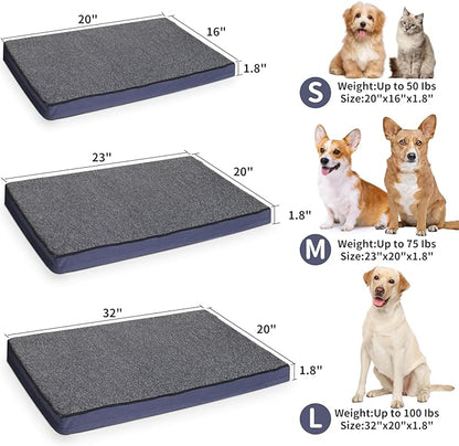 Dog Bed Mat Dog Crate Pad Mattress Reversible (Cool & Warm)