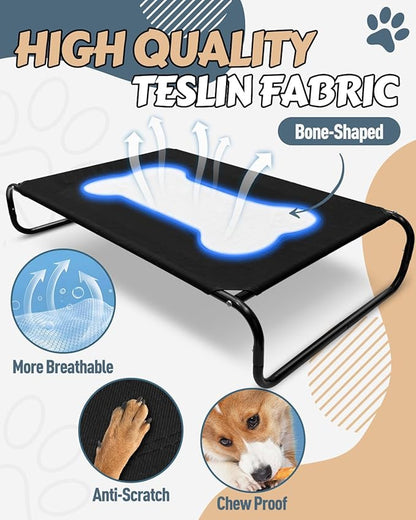 Cooling Elevated Dog Bed 43"x 26" 8" High