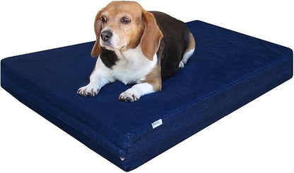 Dogbed4less Premium Gel Memory Foam Dog Bed 35"X20"X4" Small