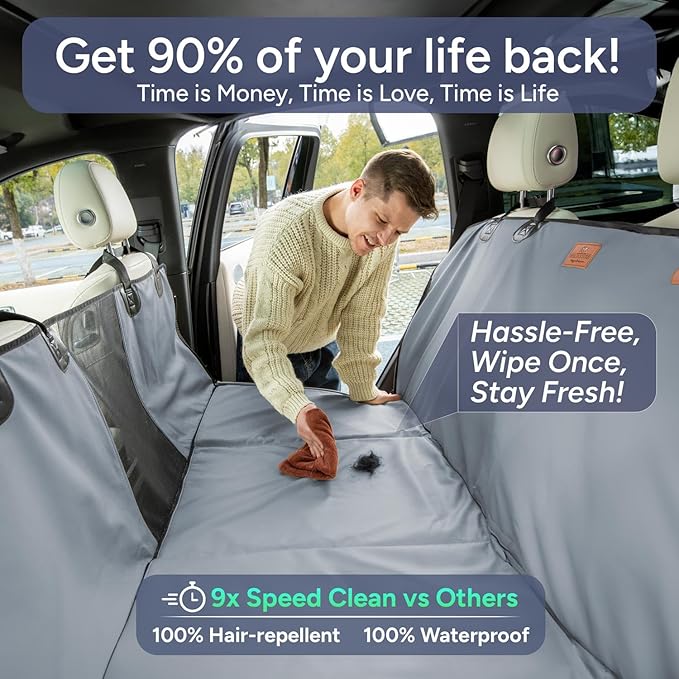 Dog Back Seat Extender & Non Inflatable Car Bed Mattress