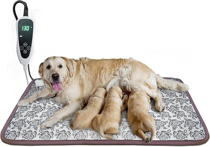 Extra Large Dog Heating Pad 47x30 in Waterproof Pet Heating Pad Smart Thermostat Switch