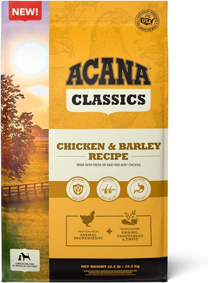 ACANA™ Classics Dog Food Chicken & Barley Recipe Dry Dog Food, 22.5lb