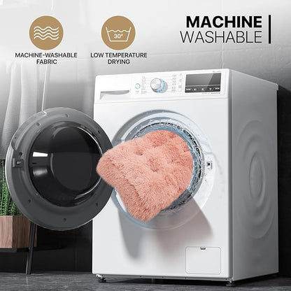 MoNiBloom 28.5"x21"x4" Dog Beds for Small Size Dogs Machine-Washable Long Plush Pet Beds Warming Cozy Soft Bed for Dogs and Cat