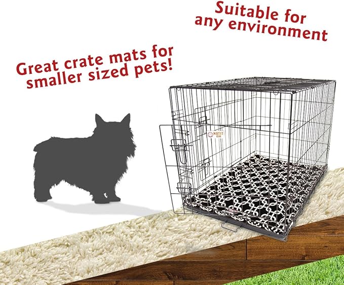 24" Links Black Crate Dog Bed Mat By Majestic Pet Products