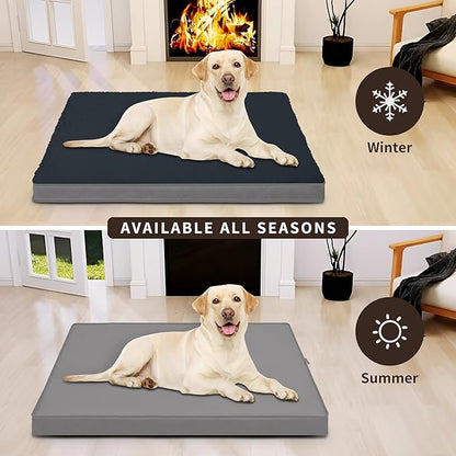 Easy-Going Dog Bed for Medium Dogs (30x20x3 in,