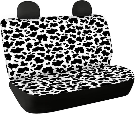 CLOHOMIN Cow Print Back Seat Covers for SUV
