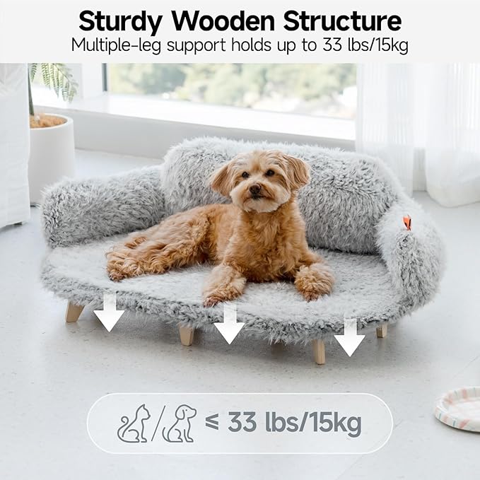 Dog Bed with Removable Washable Cover
