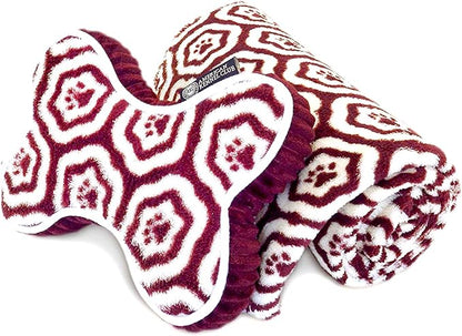 AKC 60"x50" Pet Blanket & 10" Pillow Set