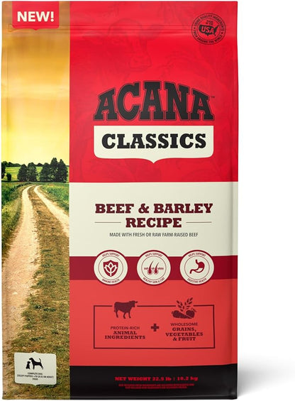 ACANA™ Classics Dog Food Beef & Barley Recipe Dry Dog Food, 22.5lb