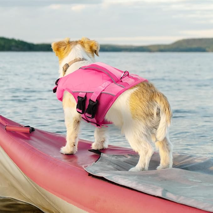 ASENKU Dog Life Jacket with Rescue Handle
