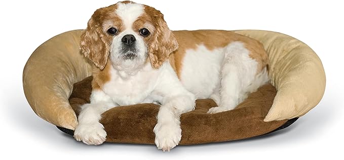 K&H Pet Products Self-Warming Bolster Bed Pet Bed 14" x 17"