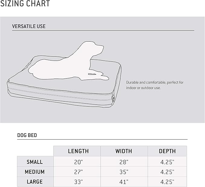 Carhartt Gear P0000273 Large Pet Bed 28.0"L x 20.0"W x 4.3"Th