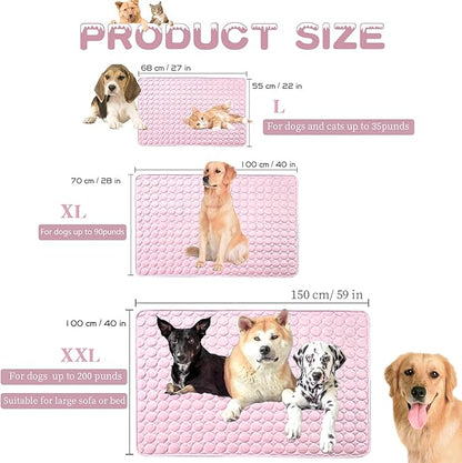 MICROCOSMOS Summer Cooling Mat & Sleeping Pad- Water Absorption Top 28" x 22")