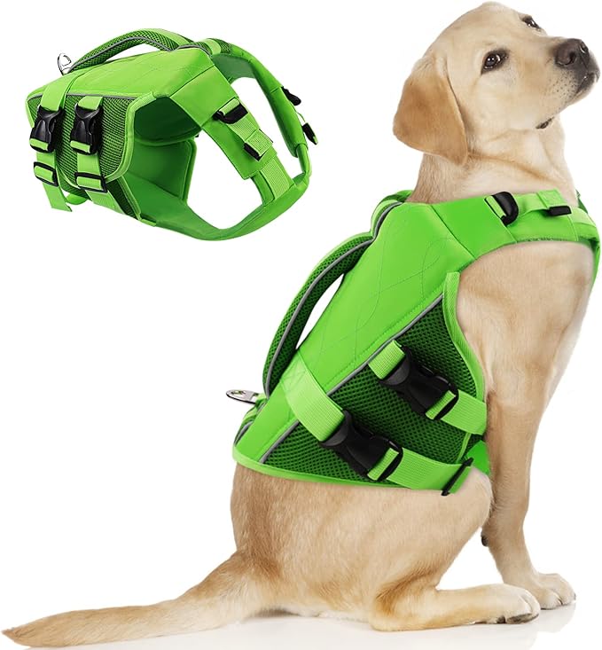 ASENKU Dog Life Jacket with Rescue Handle