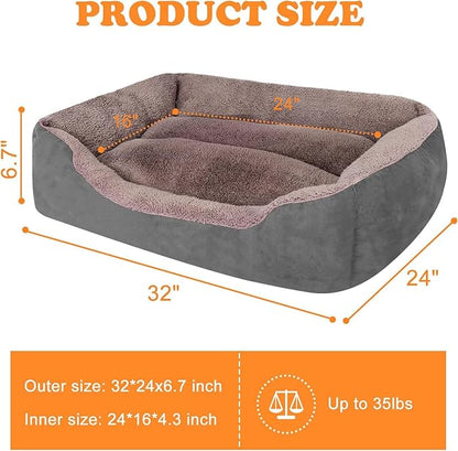 PUPPBUDD Dog Beds for Medium Dogs
