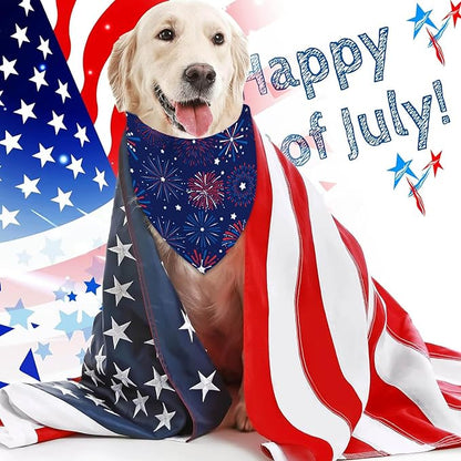 4th of July Dog Bandanas 2 Pack,
