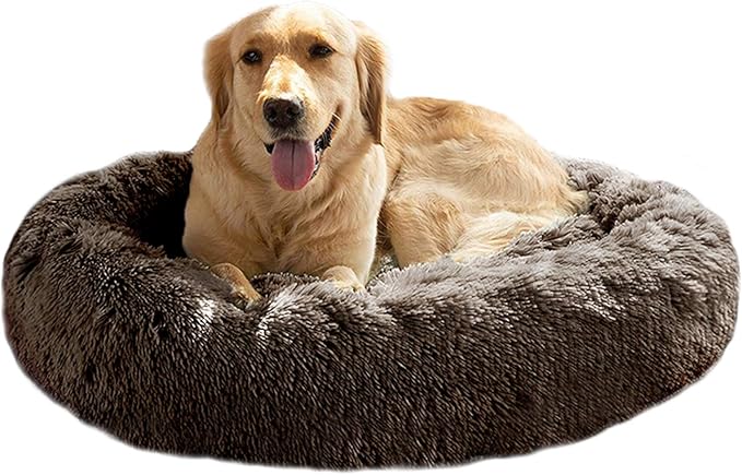 MFOX Calming Dog Bed (L/XL/XXL/XXXL) for Medium and 25/35/55/100lbs
