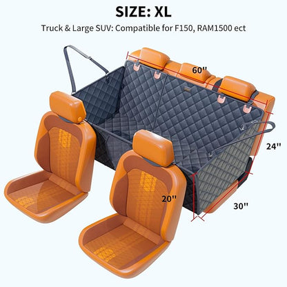 Transforming Back Seat Extender for Dogs 400lbs Hard