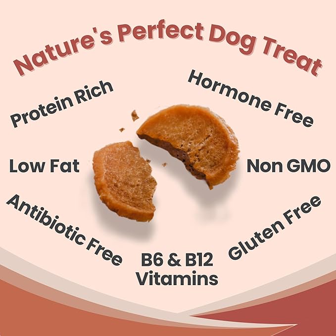 Farm To Pet Dog Training Treats - Turkey Chips, Single Ingredient, Lean, All Natural, Healthy Dog Treats for Small, Medium, Large Dog Breeds, & Puppies, Made in USA