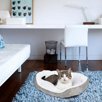 ShellKingdom Medium Dog Bed 35lbs, 23.62 19.68INCH (Grey)