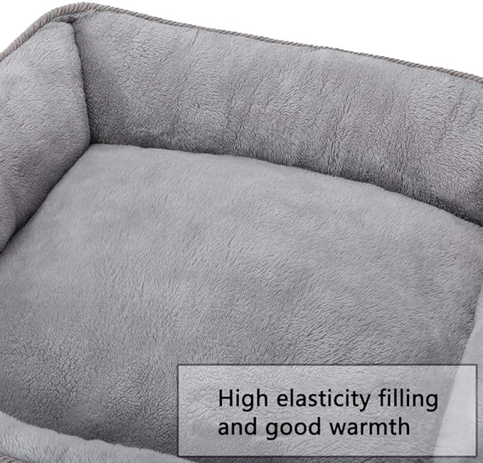 Hollypet Rectangle Plush Dog Cat Bed Self-warming Pet Bed