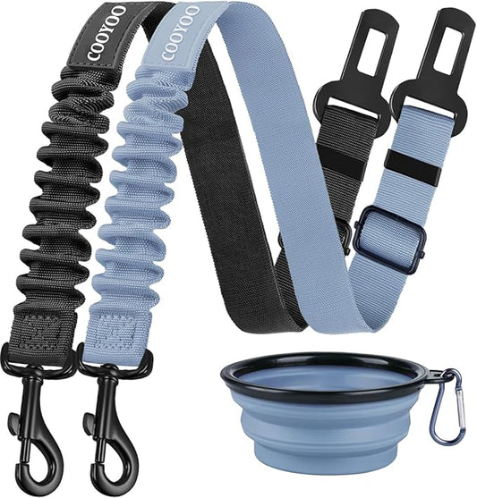 COOYOO Dog Seat Belt 3 Piece