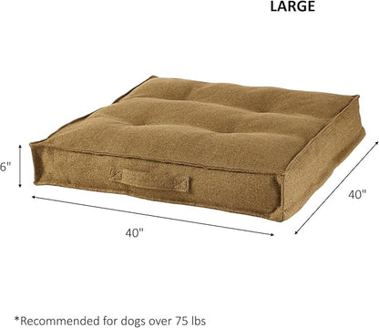 Happy Hounds Milo Square Tufted Pillow Dog Bed (40" x 40")