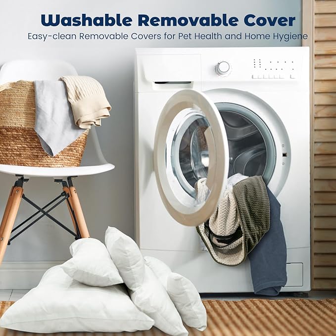 Miguel Removable Washable Dog Bed for Medium Dog Easy Clean 35 Inch