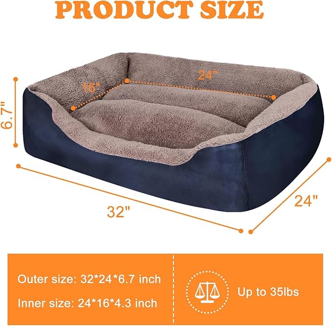 PUPPBUDD Dog Beds for Medium Dogs