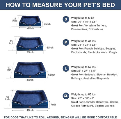 WNPETHOME Waterproof Dog Beds for Large Dogs