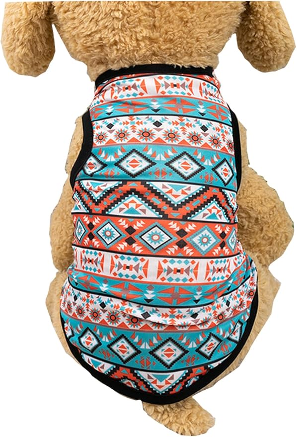 NeVka Printed Dog Clothes Shirts Soft Dog Boho