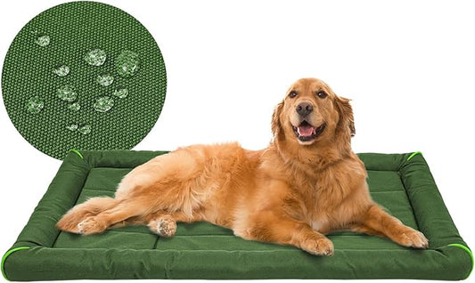 Miguel Oxford 900D Outdoor Waterproof Dog Bed for Metal Dog Crates Water-Resistant All Weather Pet Mat Durable Easy Wipe Clean Travel Indoor Outdoor Puppy Cat Crate Bed 48inch