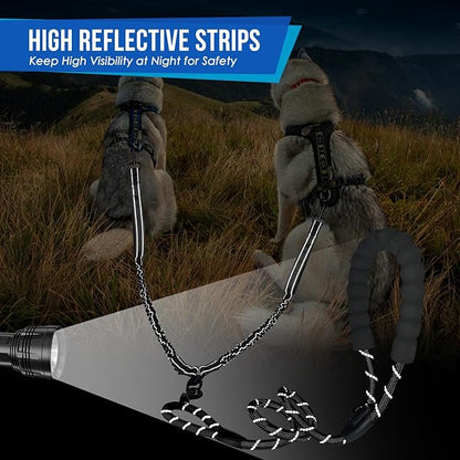 Lukovee Double Dog Leash 360° Swivel