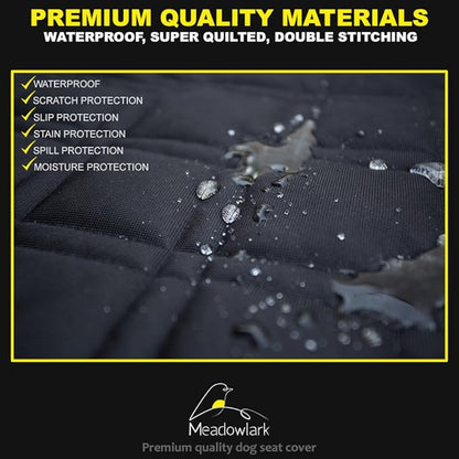 Meadowlark Dog Car Seat Cover Front Seat Cover 45 x 21 in