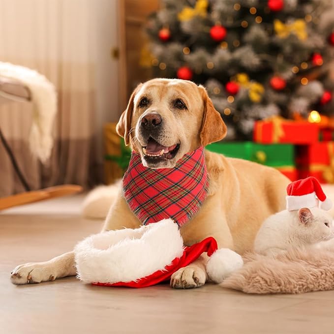 Christmas Dog Bandanas 2PCS-XLarge