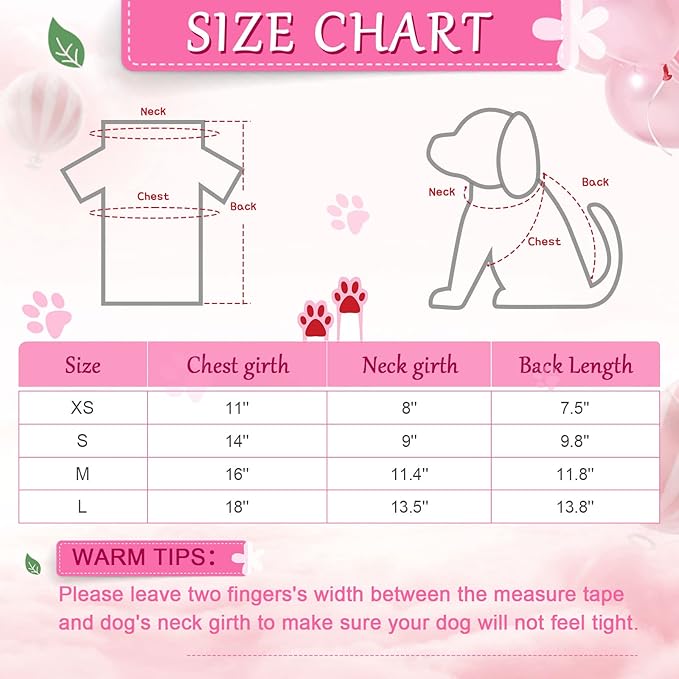 8 Pieces Pet Shirts Printed Puppy Shirts Soft Dog Shirt Pullover Dog T Shirts Cute Dog Sweatshirts Valentine's Day Puppy Girl Clothes Dog Outfits Small Dog for Pet Dogs Cats (Vivid Pattern