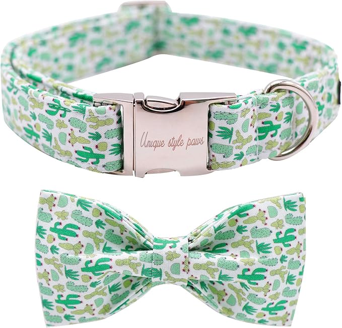 Unique Style Paws Dog Collar with Bow