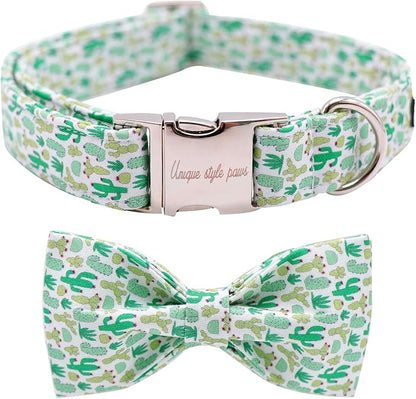 Unique Style Paws Dog Collar with Bow