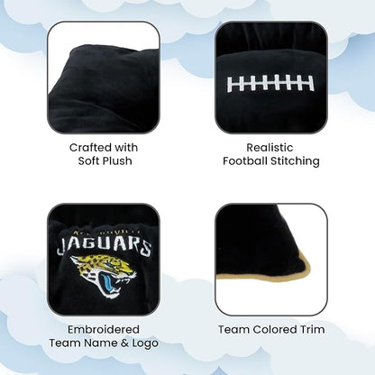 NFL PET Bed - Jacksonville Jaguars Soft & Cozy Plush Pillow Bed. - Football Dog Bed. Cuddle, Warm Sports Mattress Bed for Cats & Dogs