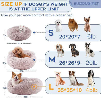 suddus Large Dog Bed with Blanket Attached 36''