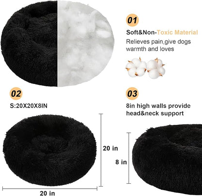 Dog Bed Calming Dog Beds for Small Medium Large Dogs Bed(20"/27"/35") (Small,